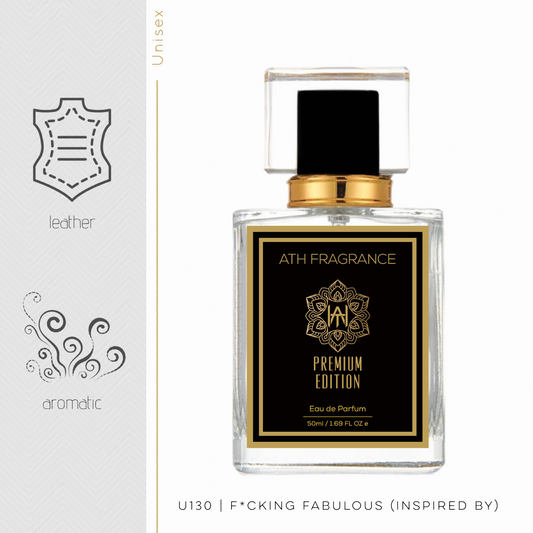 A clear glass bottle of perfume fragrance, inspired by f*cking Fabulous From ATH FRAGRANCE 