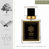 A clear glass bottle of perfume fragrance, inspired by Ombre Nomade From ATH FRAGRANCE 